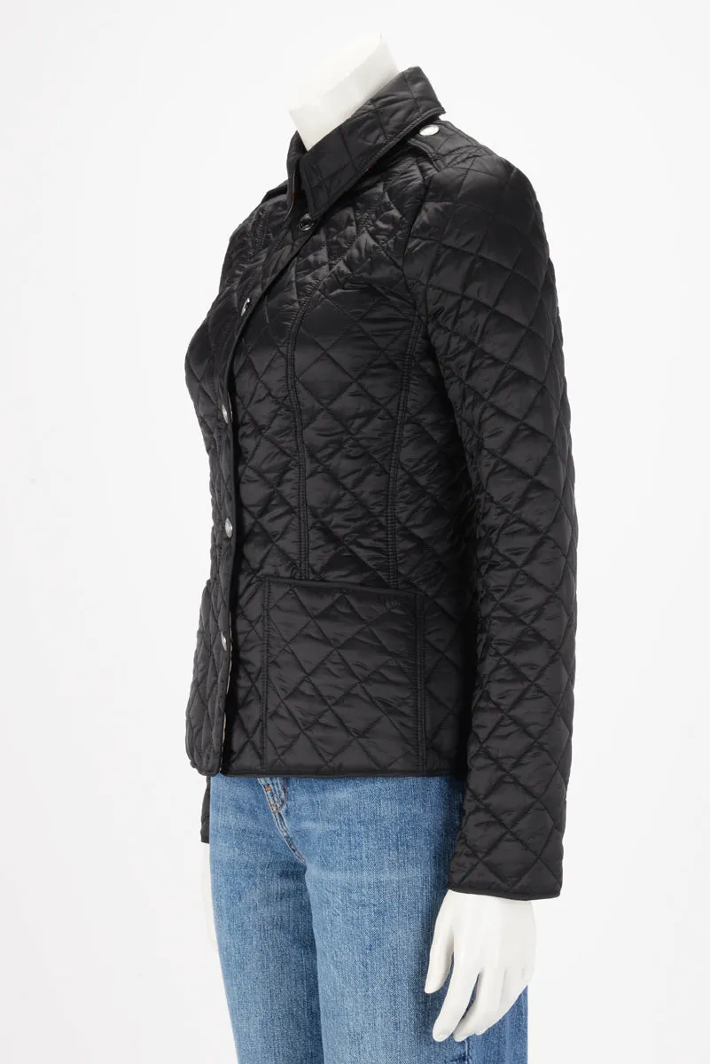 Burberry Brit Black Nylon Quilted Jacket XS