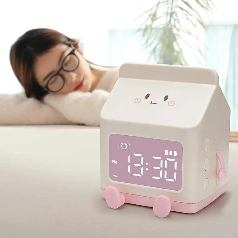 Cartoon Milk Carton Alarm Clock