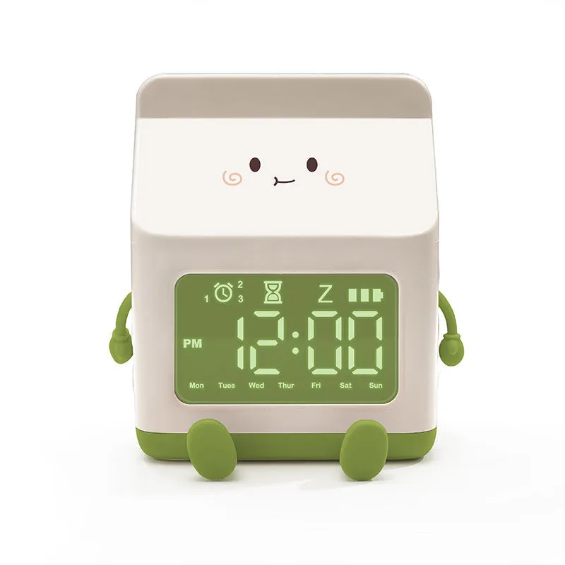 Cartoon Milk Carton Alarm Clock