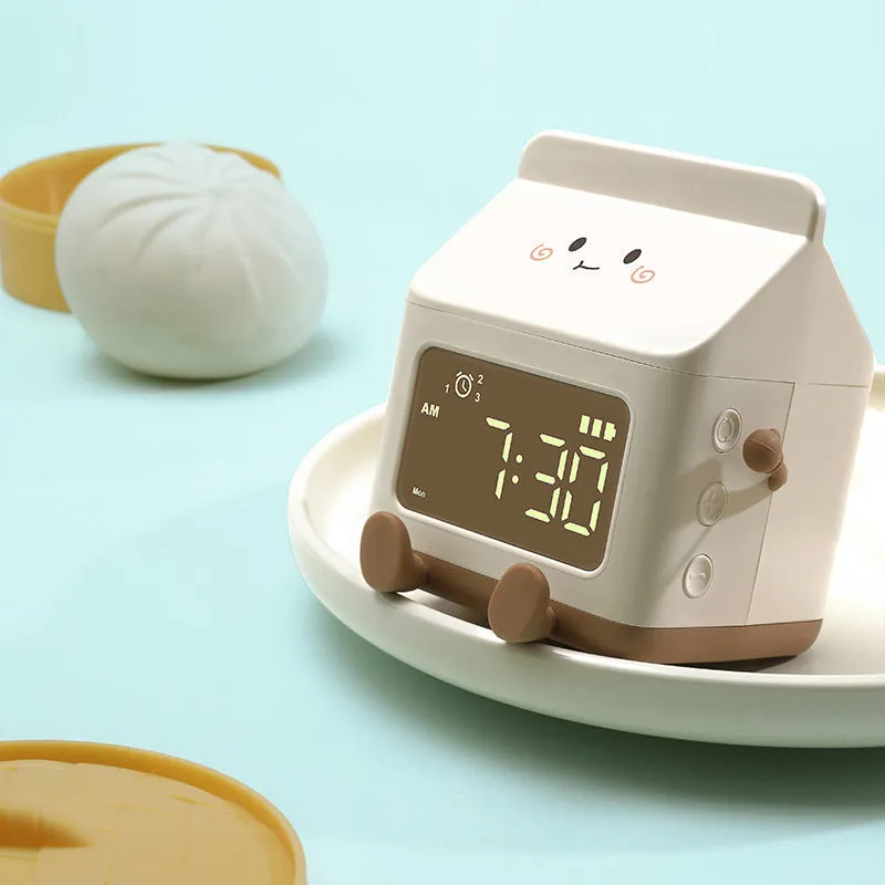 Cartoon Milk Carton Alarm Clock