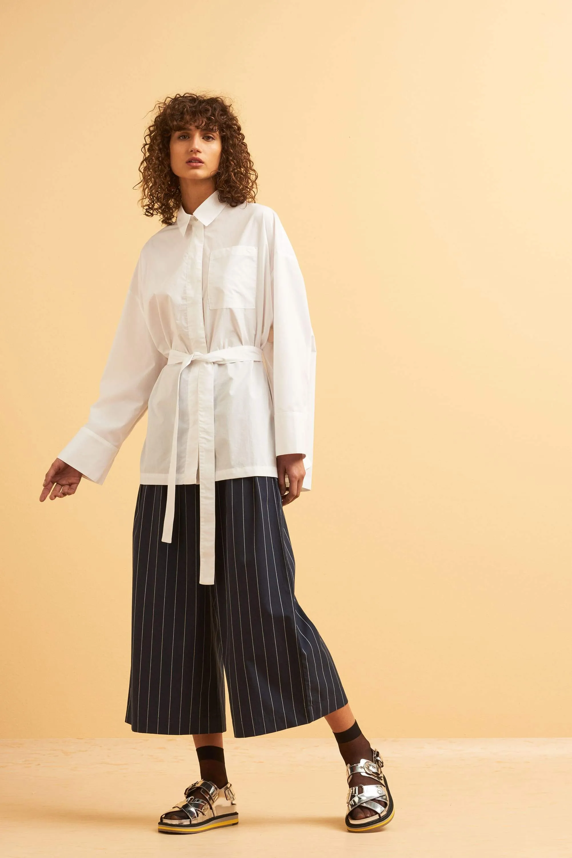 casting pants stripe <br> by Kowtow