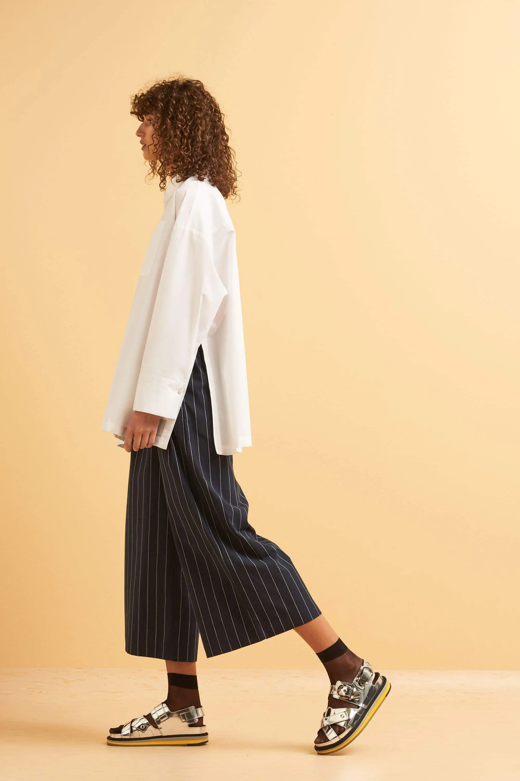 casting pants stripe <br> by Kowtow