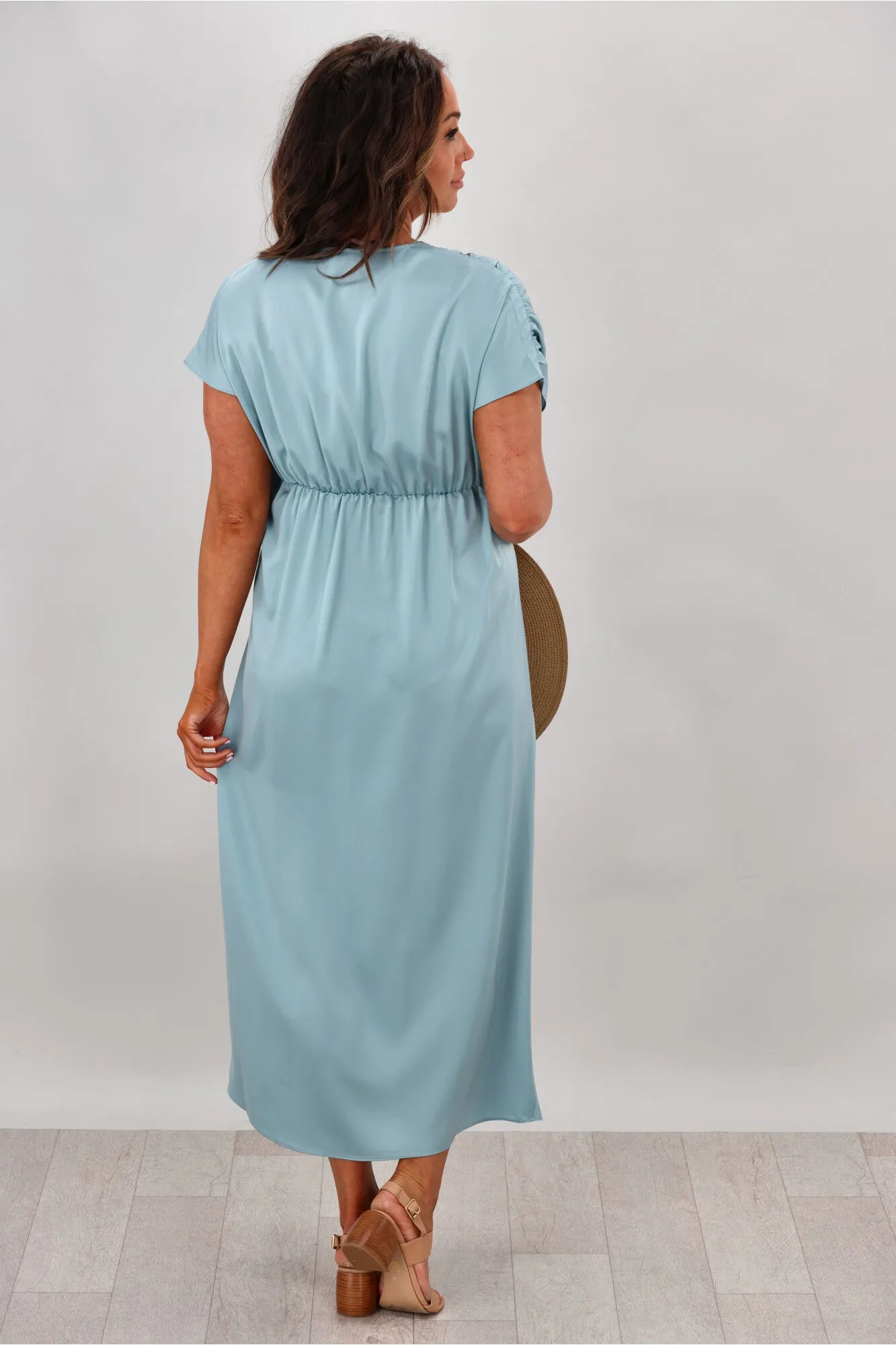 Celebration by Shine On Aster Twist Dress Duck Egg Blue