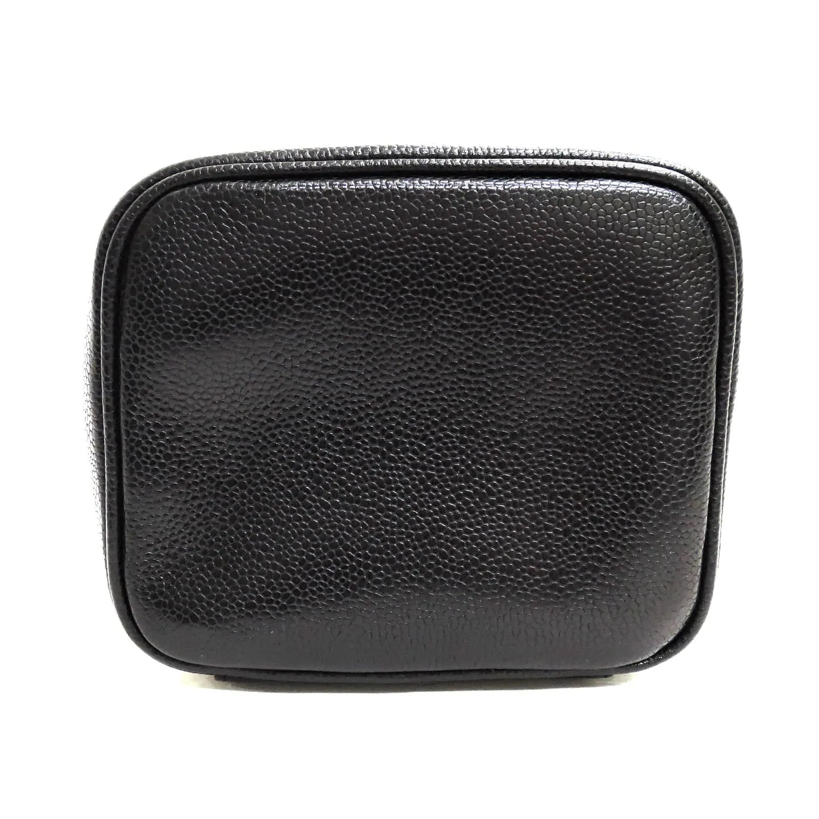 Chanel CC Cosmetic Case Black Caviar