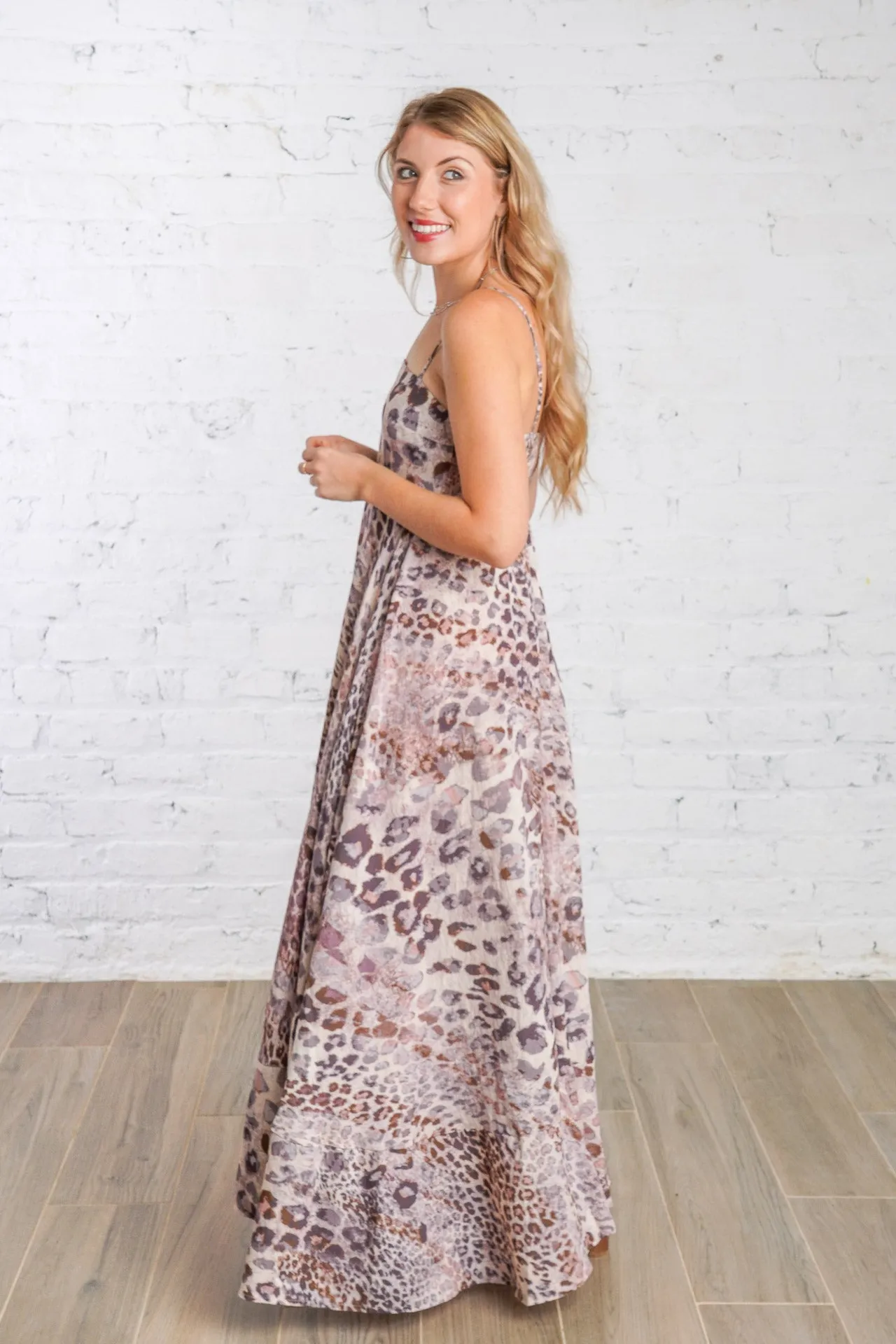 Charmed Animal Print Maxi Dress