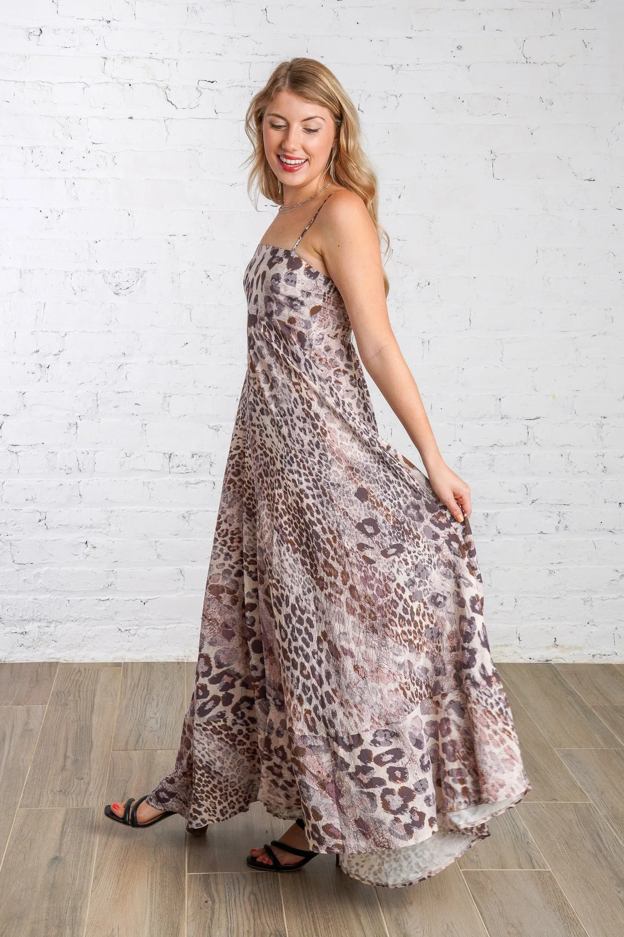 Charmed Animal Print Maxi Dress