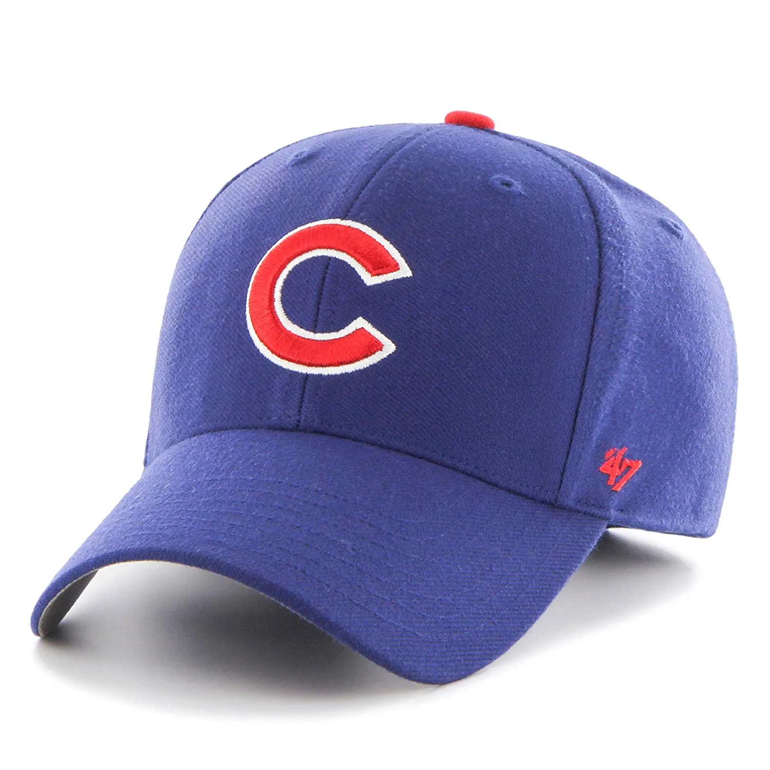 Chicago Cubs Adjustable Strap MVP Adjustable Blue & Red One Size Hat Cap 47 Brand