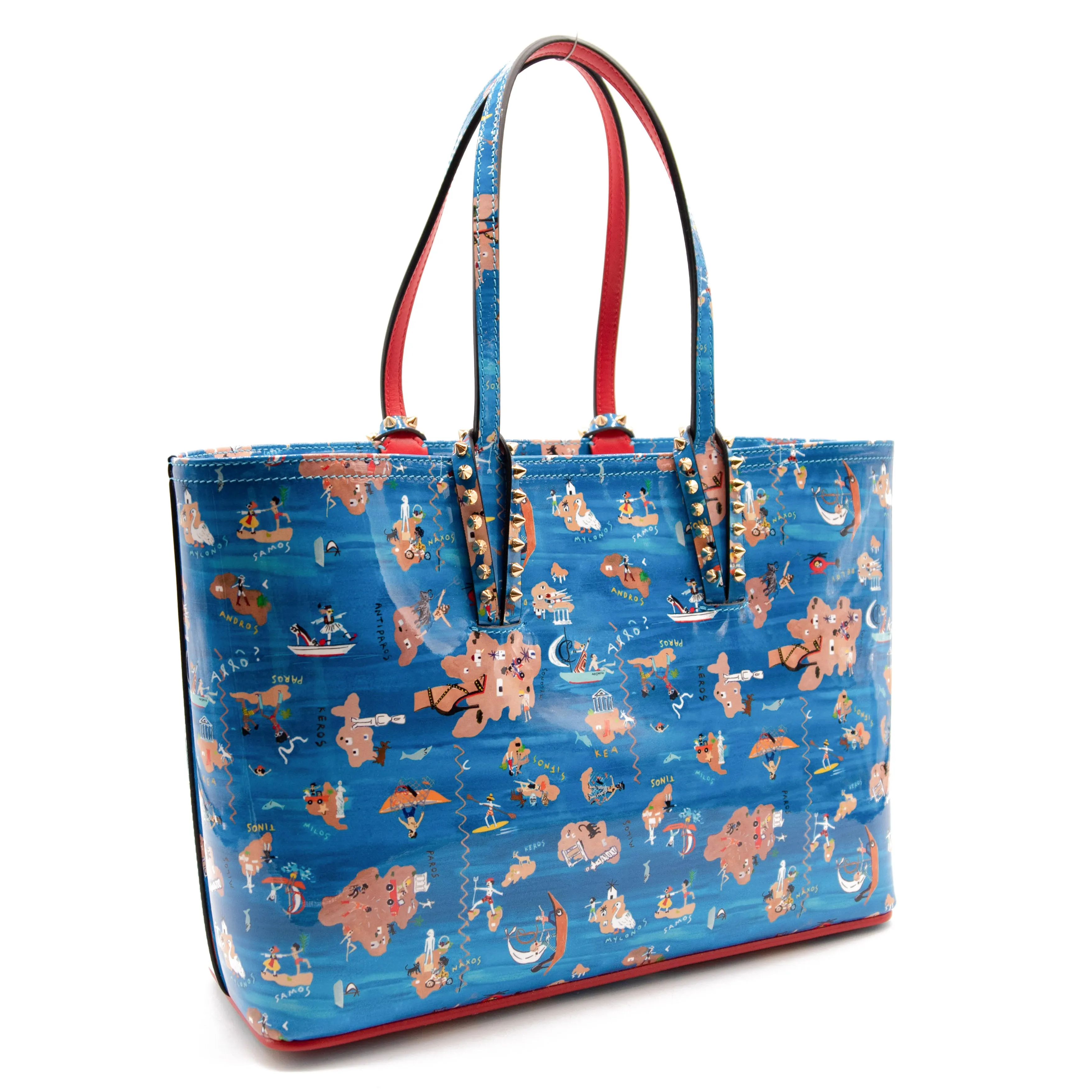 Christian Louboutin Cabata Small Loubi Odyssey Print Tote