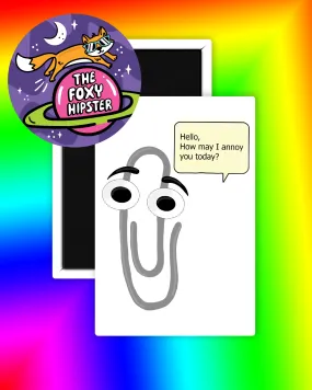 Clippy Microsoft Paper Clip Magnet