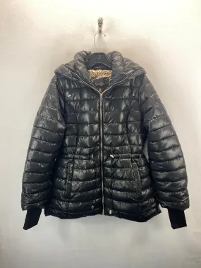 Coat Puffer & Quilted By Jessica Simpson In Black, Size: L