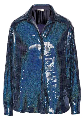 Colette Lapis Lazuli Sequin Shirt