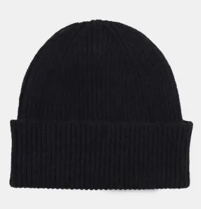 Colorful Standard Merino Wool Beanie in Deep Black