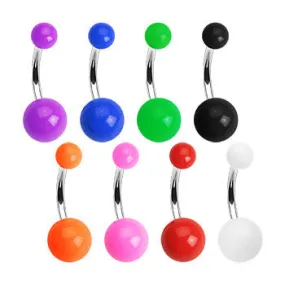 Colour Me UV Acrylic Belly Bars