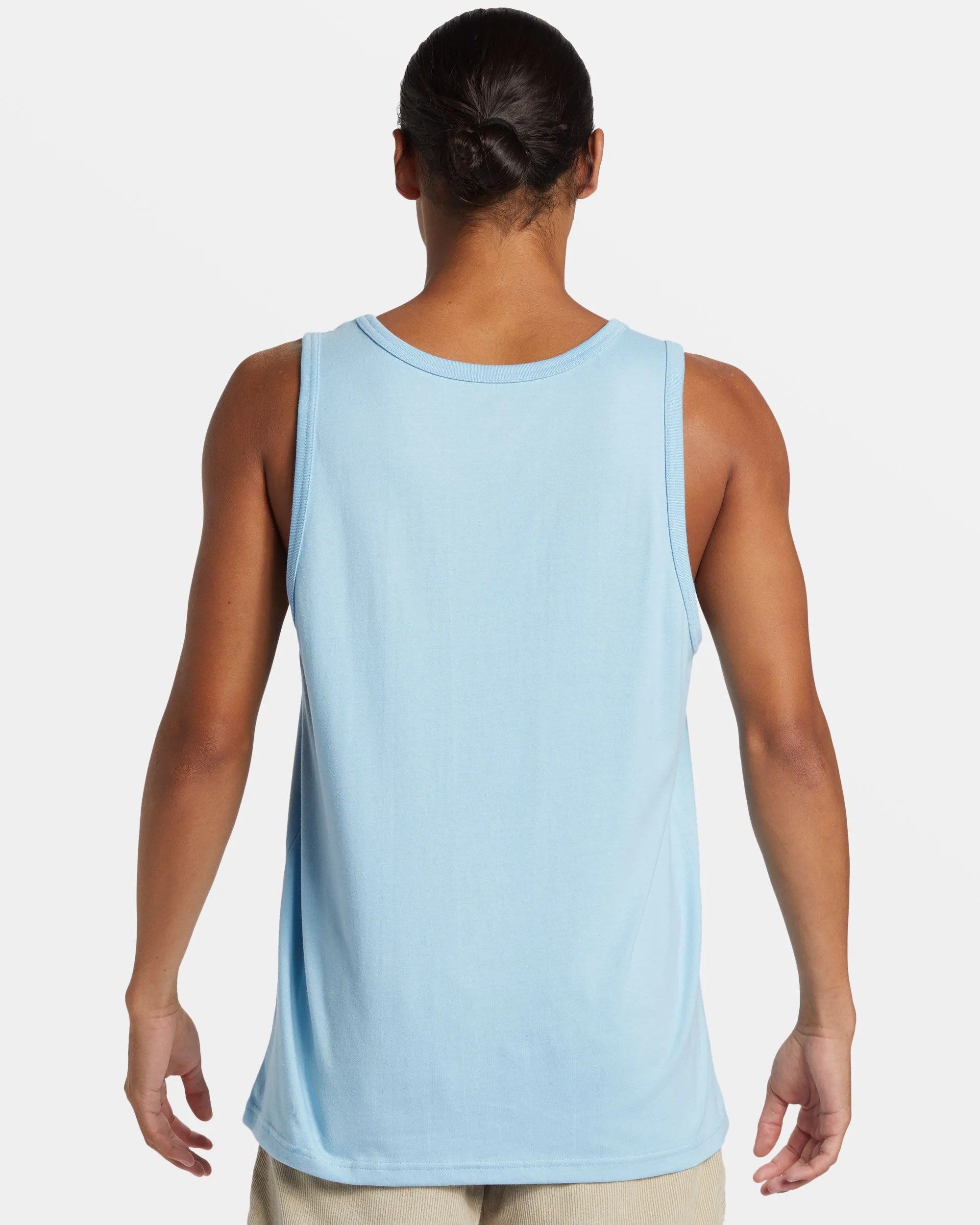 Comp Stripe Tank - Airy Blue