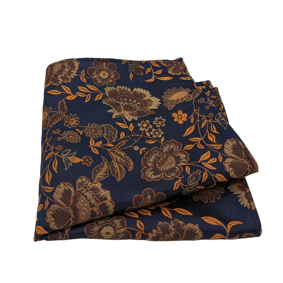 Copper Blossom Pocket Square