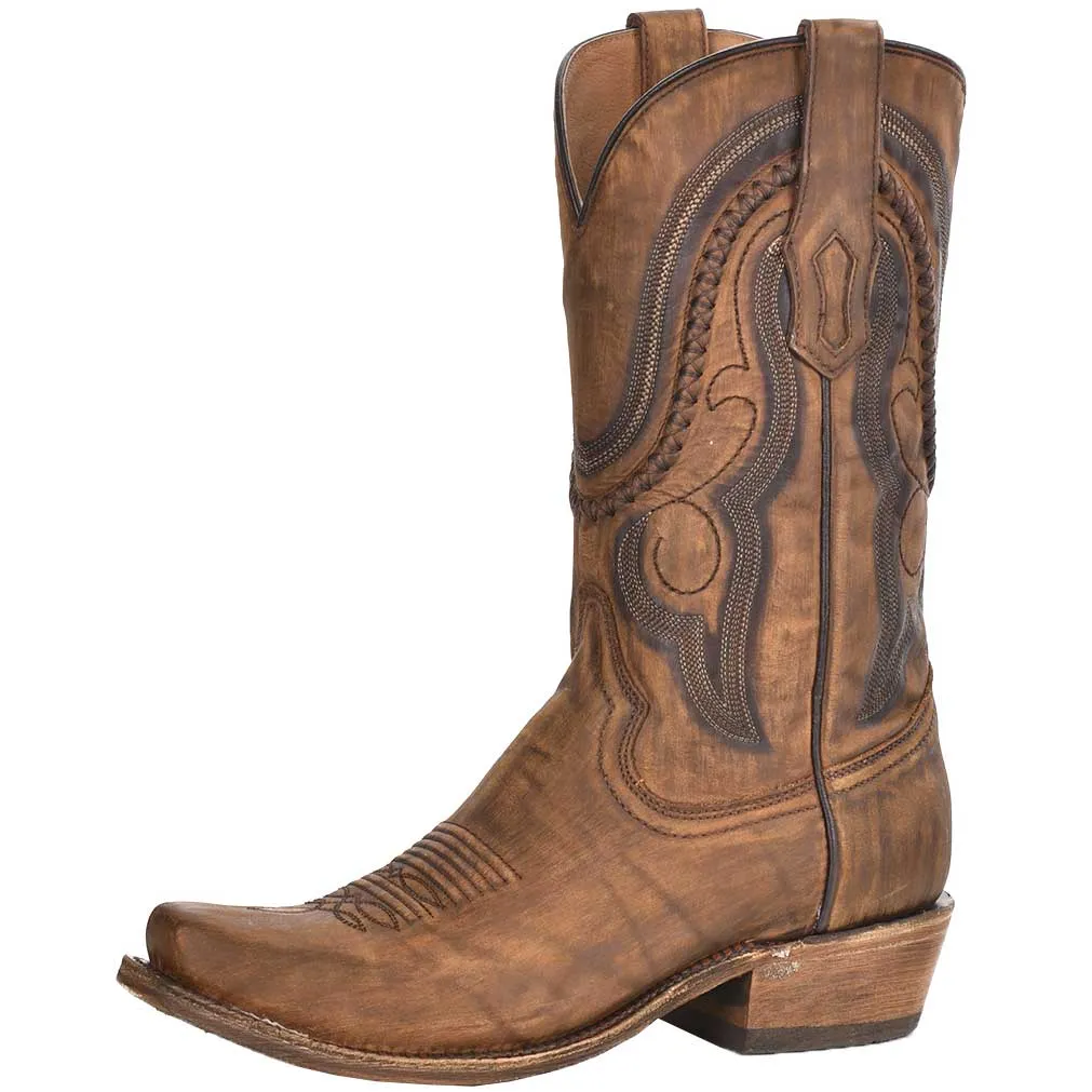 Corral Boot Co. Men's Embroidered X-Stitch Cowboy Boots