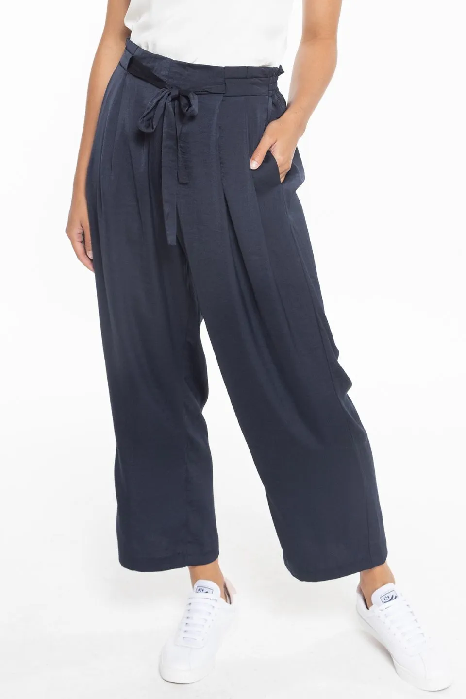 Curious Ink Relaxed Satin Pants