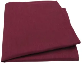 Dark Wine Shantung Pocket Square