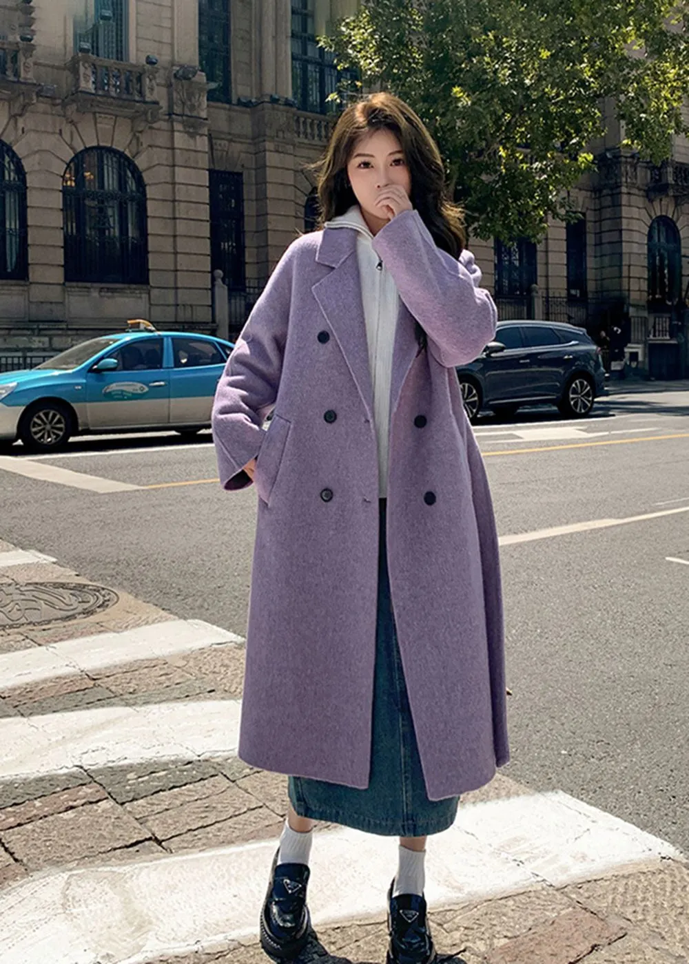 Double Face Wool Blend Coat