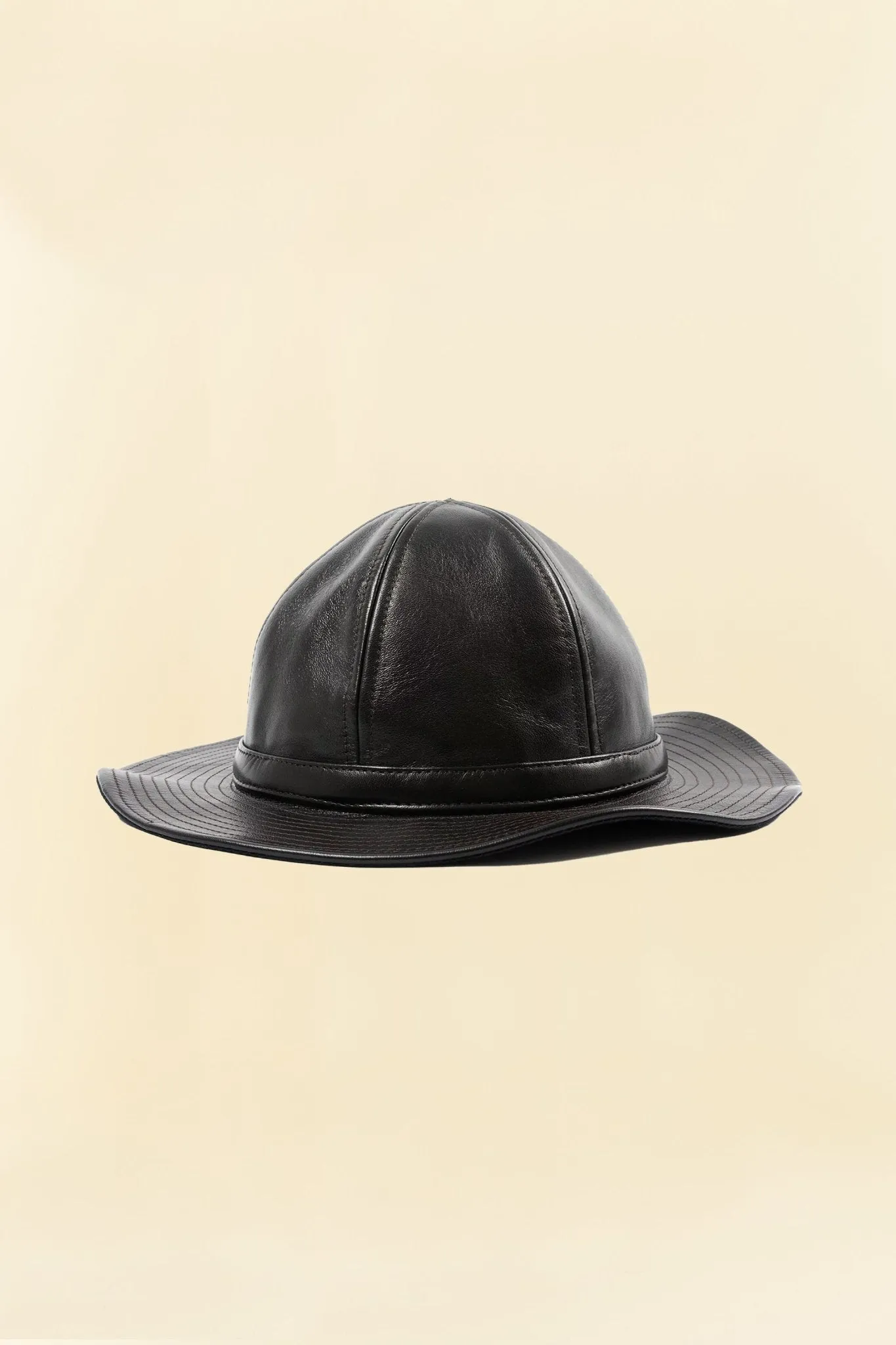 Double Helix Military Horsehide Hat - Black