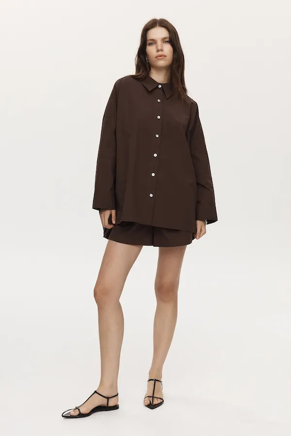 Edie Shirt Chocolate