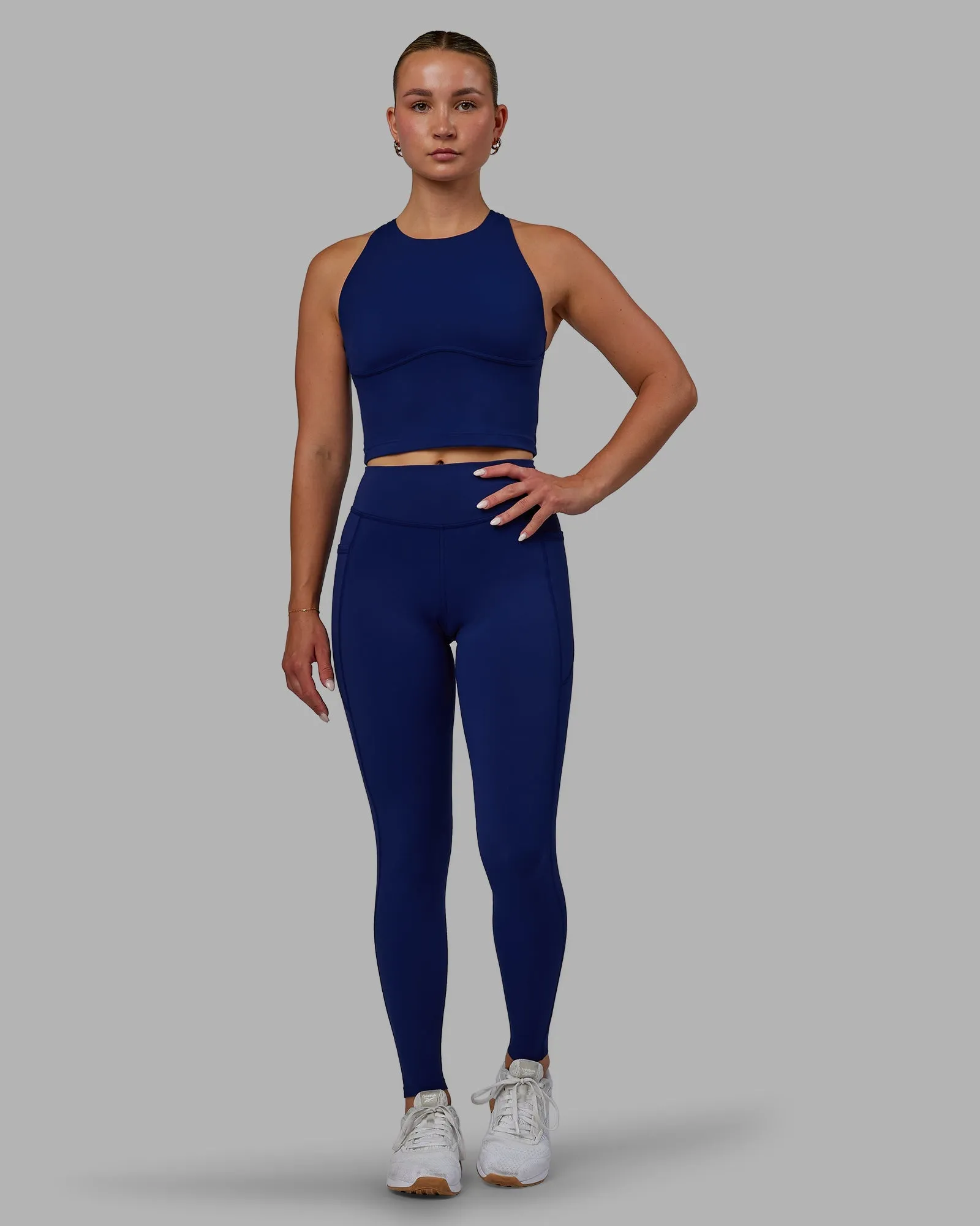 Elite Full Length Leggings - Midnight Blue