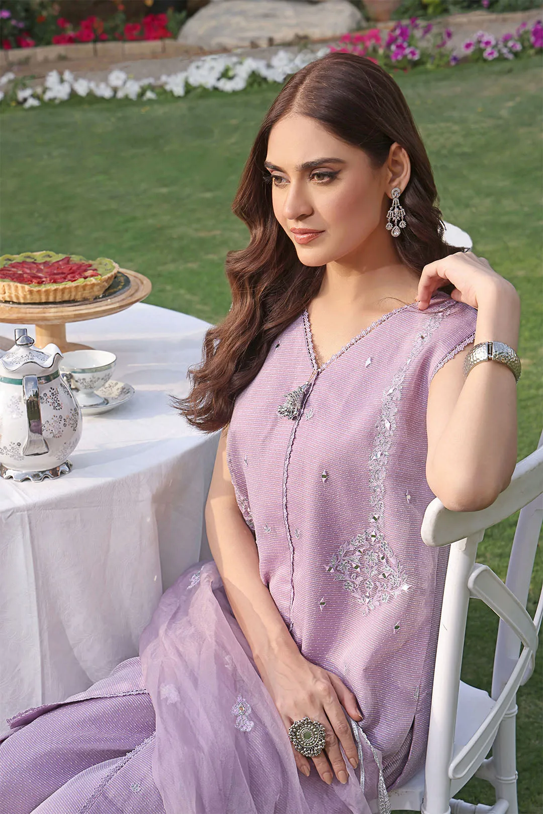 Embroidered Organza Plazo 3pc Suit | New Arrivals | P123220