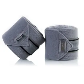 Equestrian Stockholm Fleece Bandages Set of 4 Crystal Grey