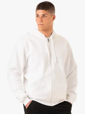 Essential Zip Up Jacket - White