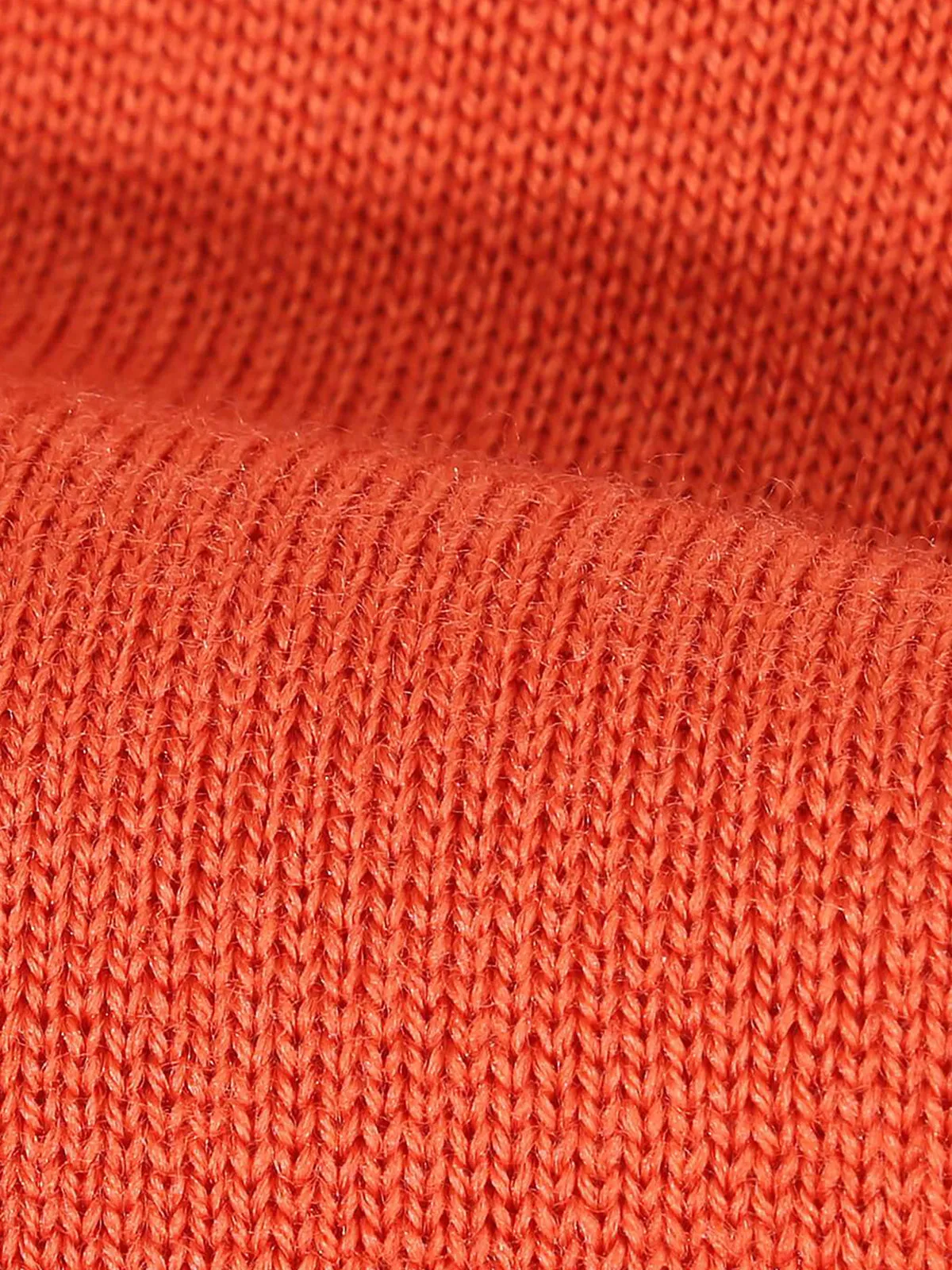 Extrafine Merino V-Neck Orange