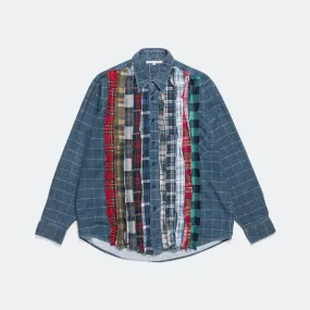 FW24 Rebuild Flannel Ribbon Shirt - Medium #7