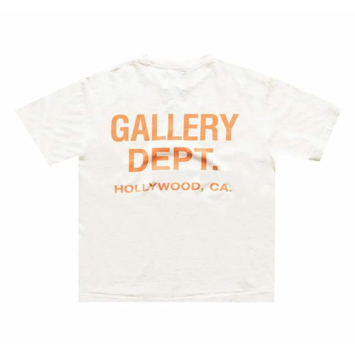 Gallery Dept. Souvenir T-Shirt Cream/Orange