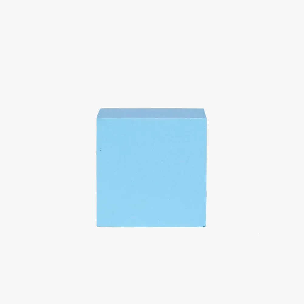 Geometric Foam Styling Props for Photography - Tall Square 10cm (Powder Blue)