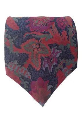 GIOVANNI BIANCHI 100% Silk Floral Print Multi-coloured Tie (59")