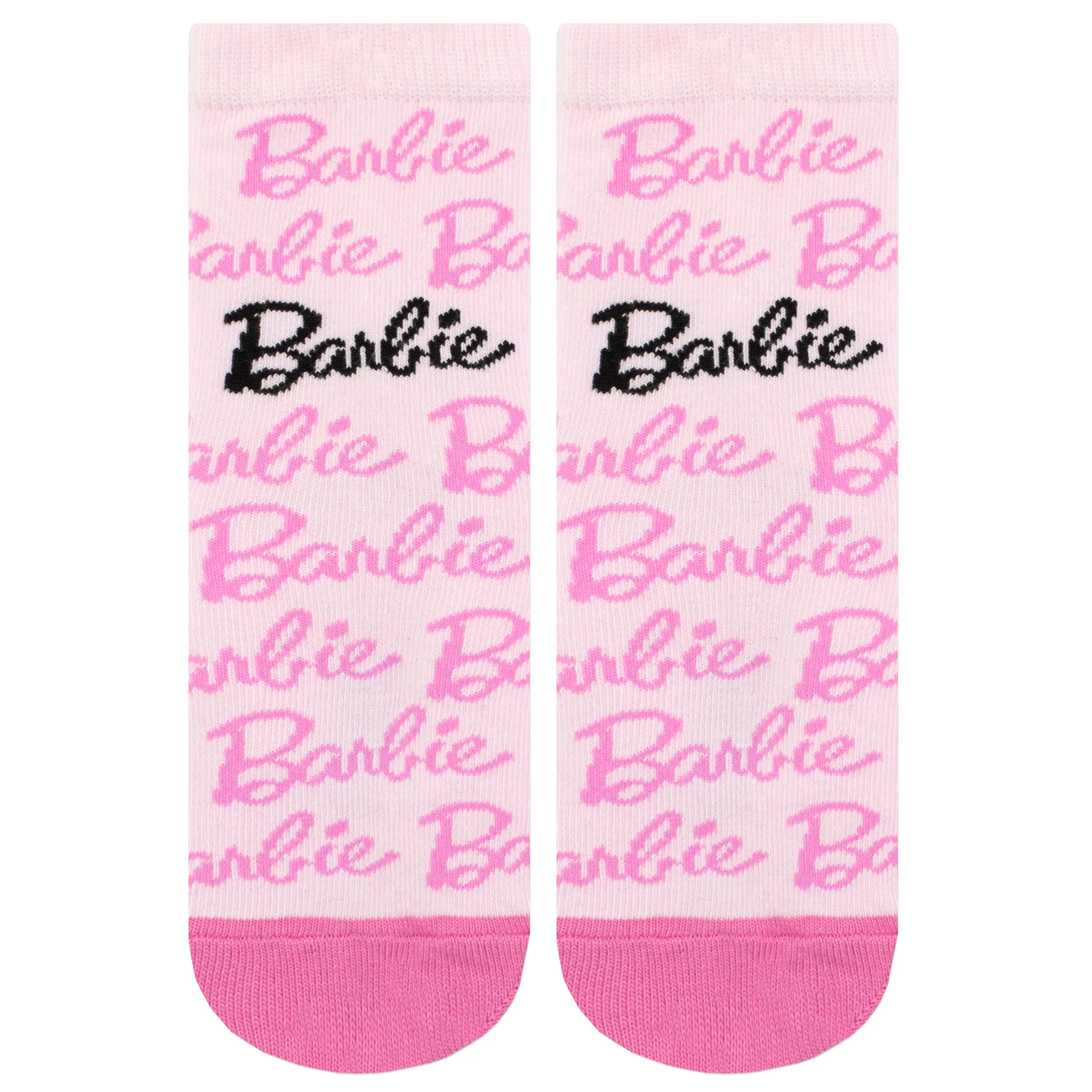 Girls Barbie Pack of 3 Socks