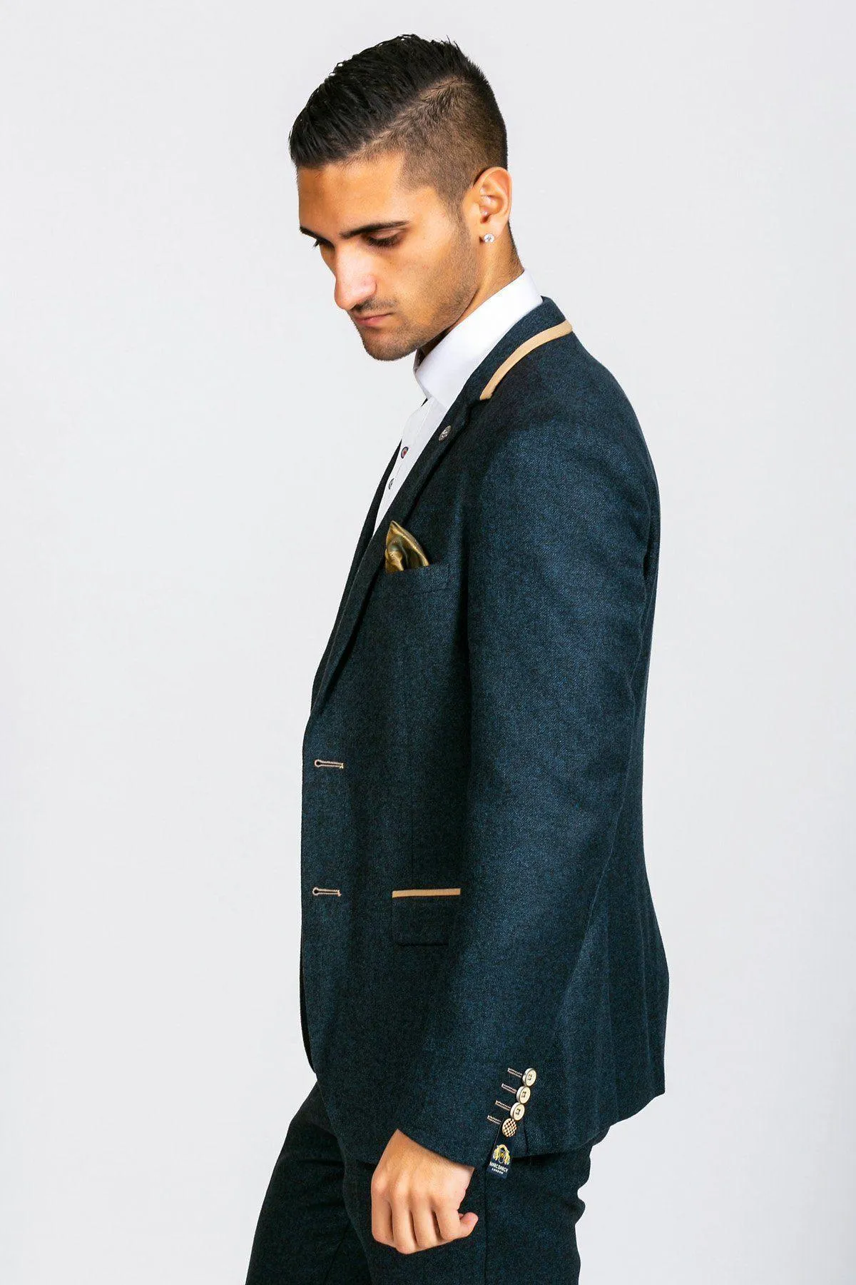 GLEN - Navy Tweed Blazer