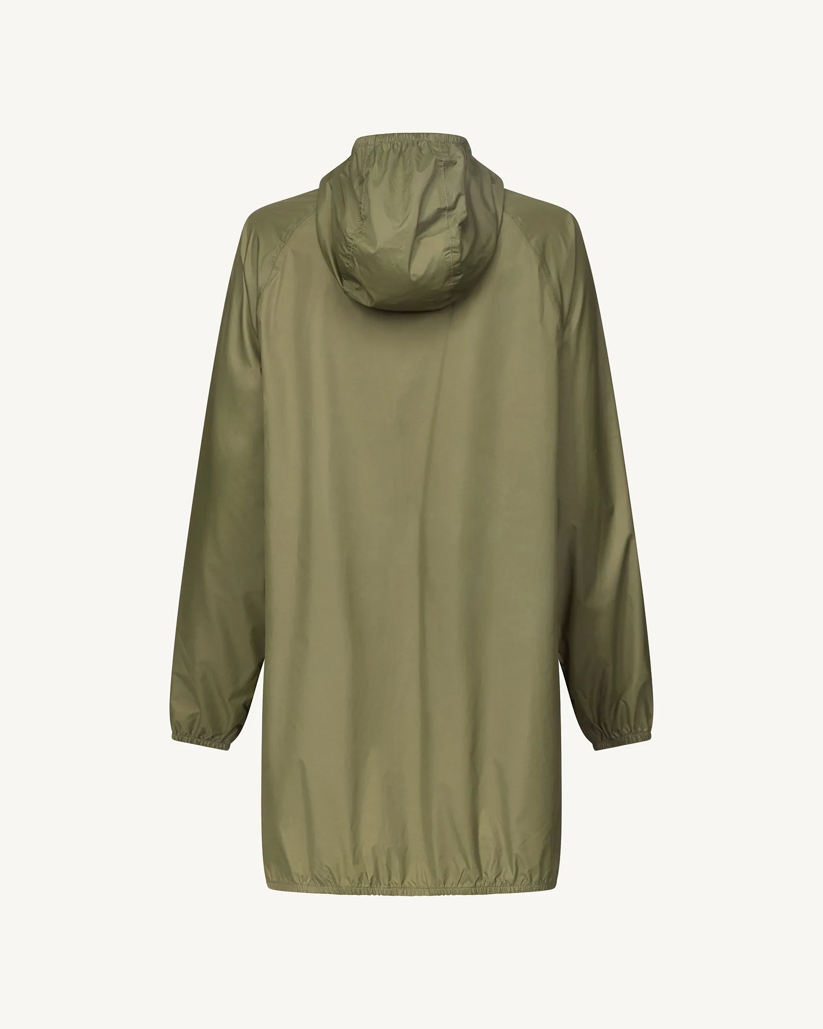 Glendale long waterproof jacket with hood Army