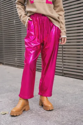 GOS Holly Metallic Pant Pink