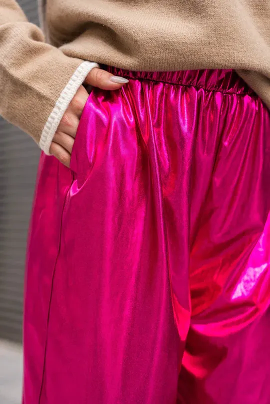 GOS Holly Metallic Pant Pink