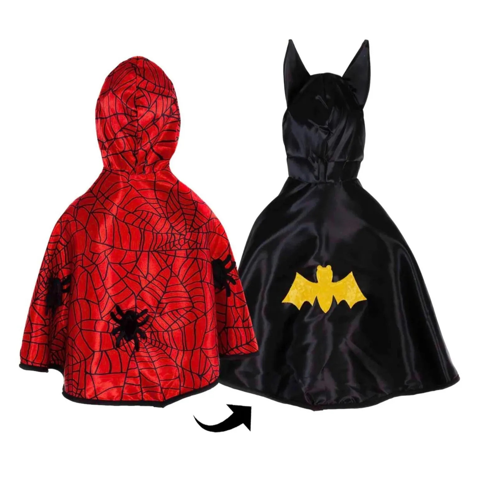 Great Pretenders Reversible Spider & Bat Cape