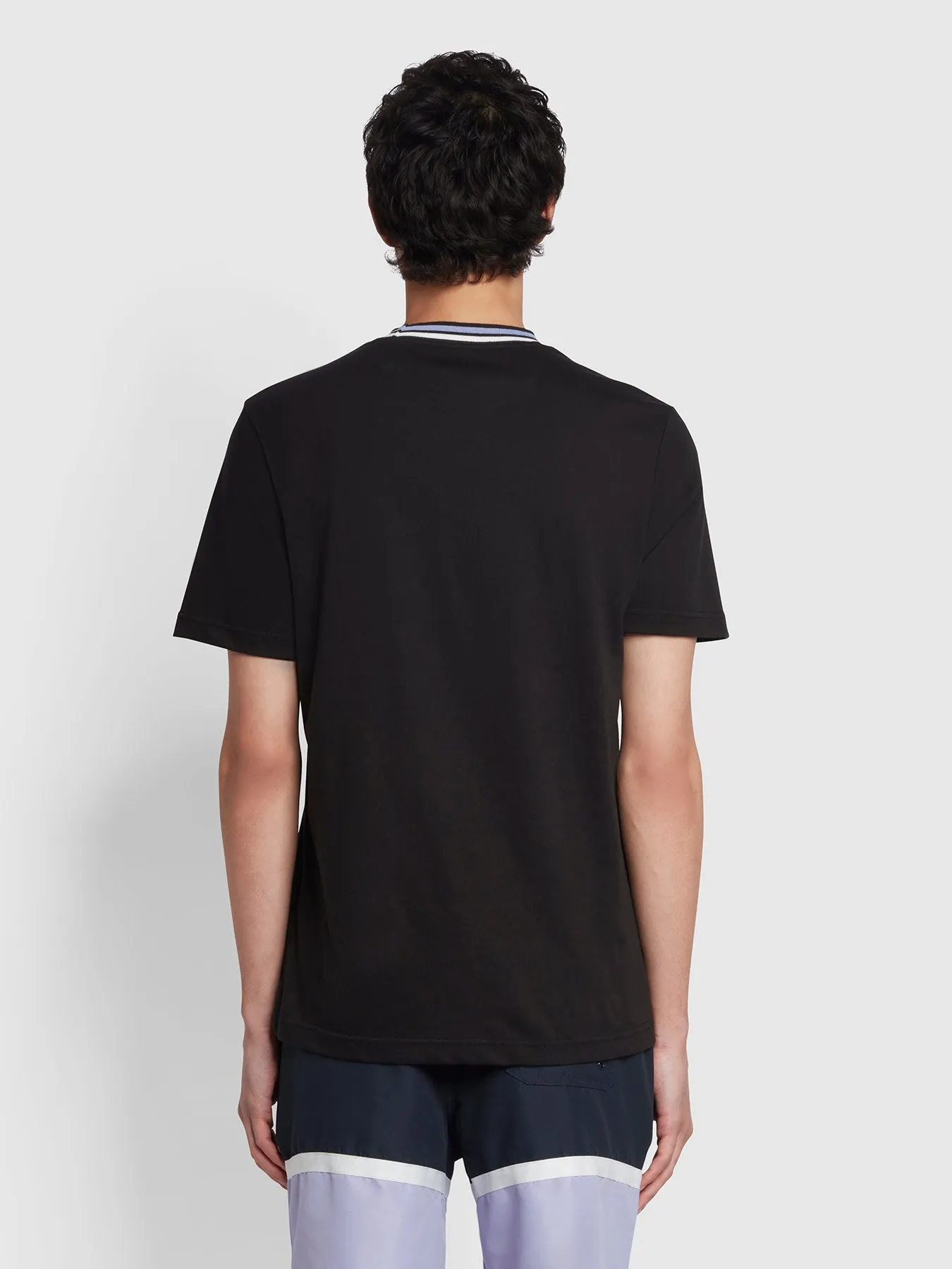 Hanley Regular Fit Organic Cotton T-Shirt In Black