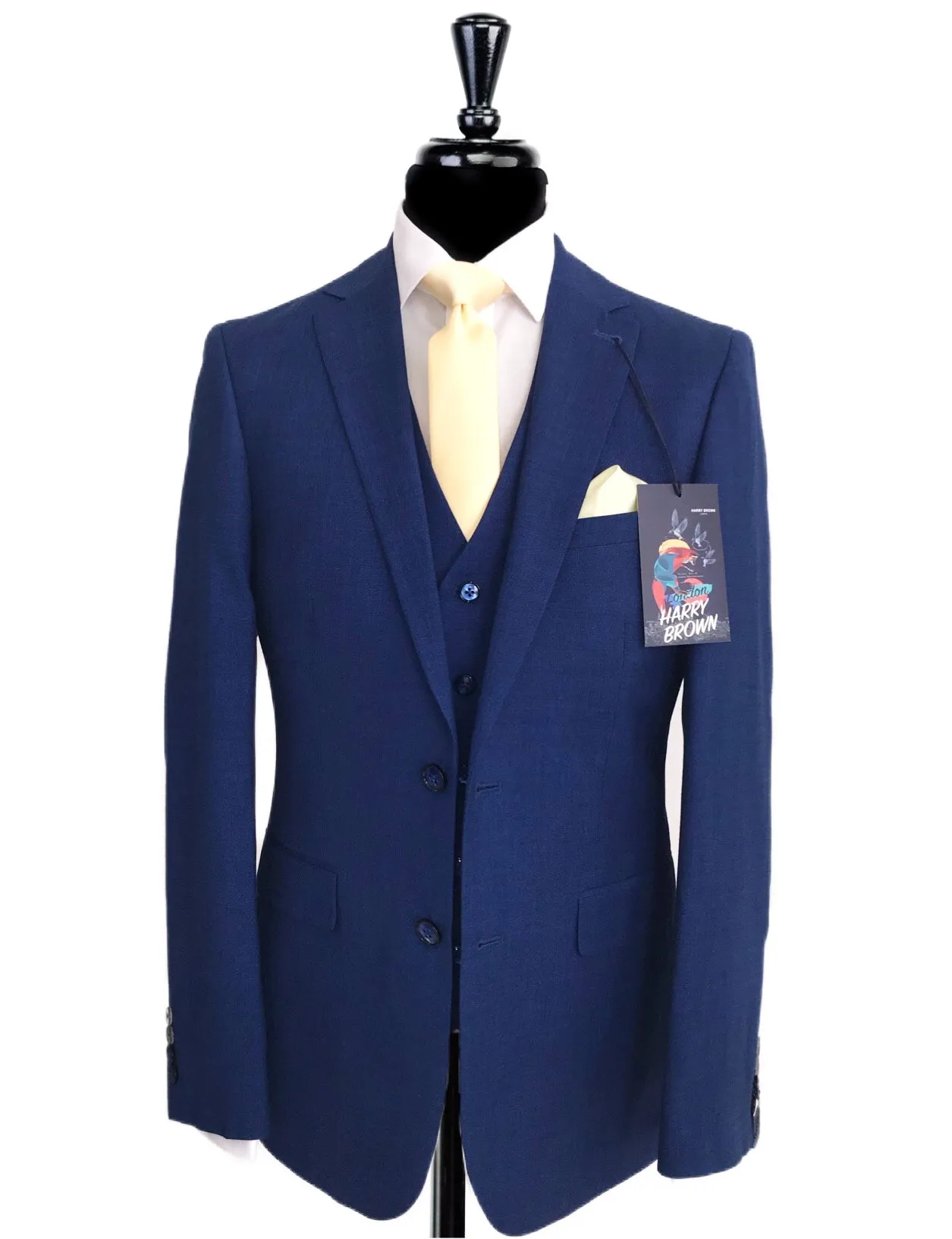 HARRY BROWN Rory Royal Blue 3 Piece Suit