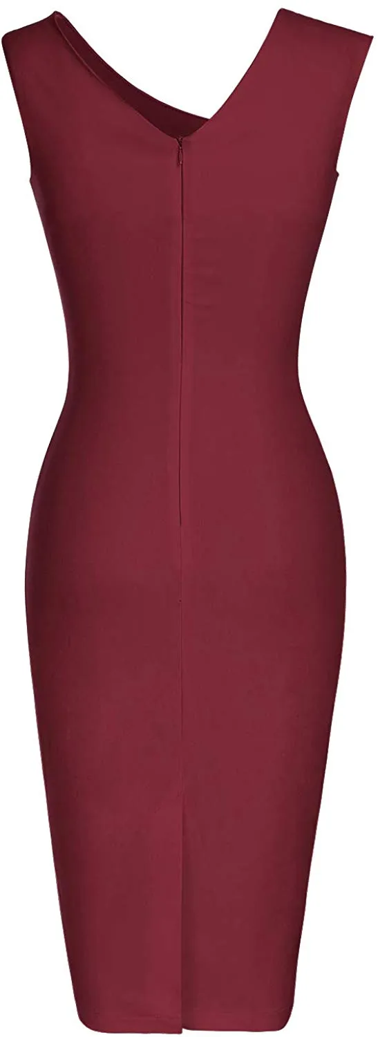 Haute Edition Women's Ruched Shoulder Bodycon Sheath Dress