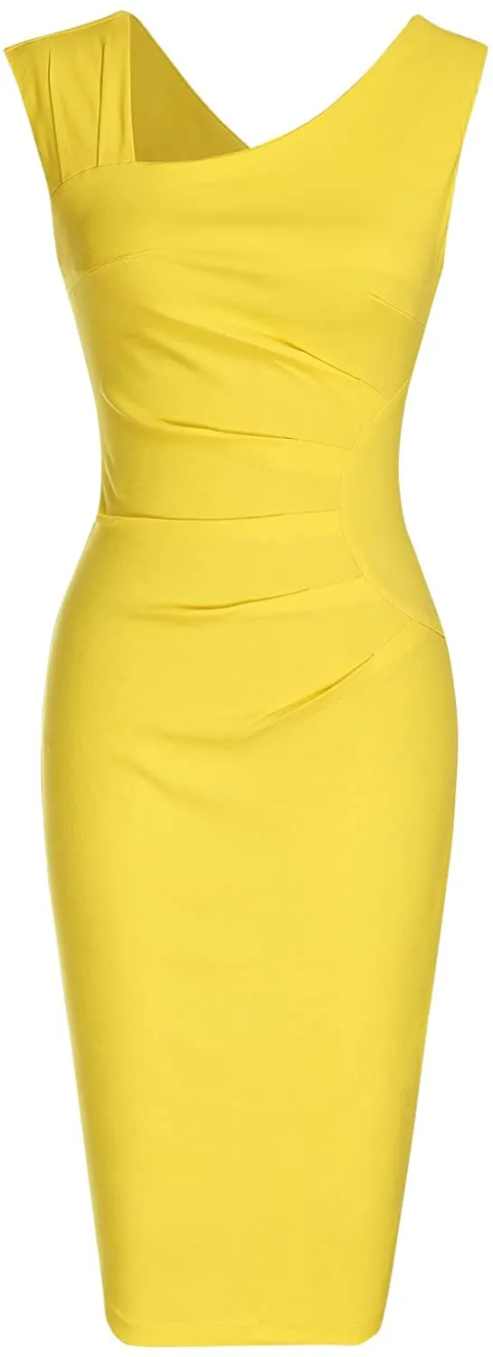 Haute Edition Women's Ruched Shoulder Bodycon Sheath Dress