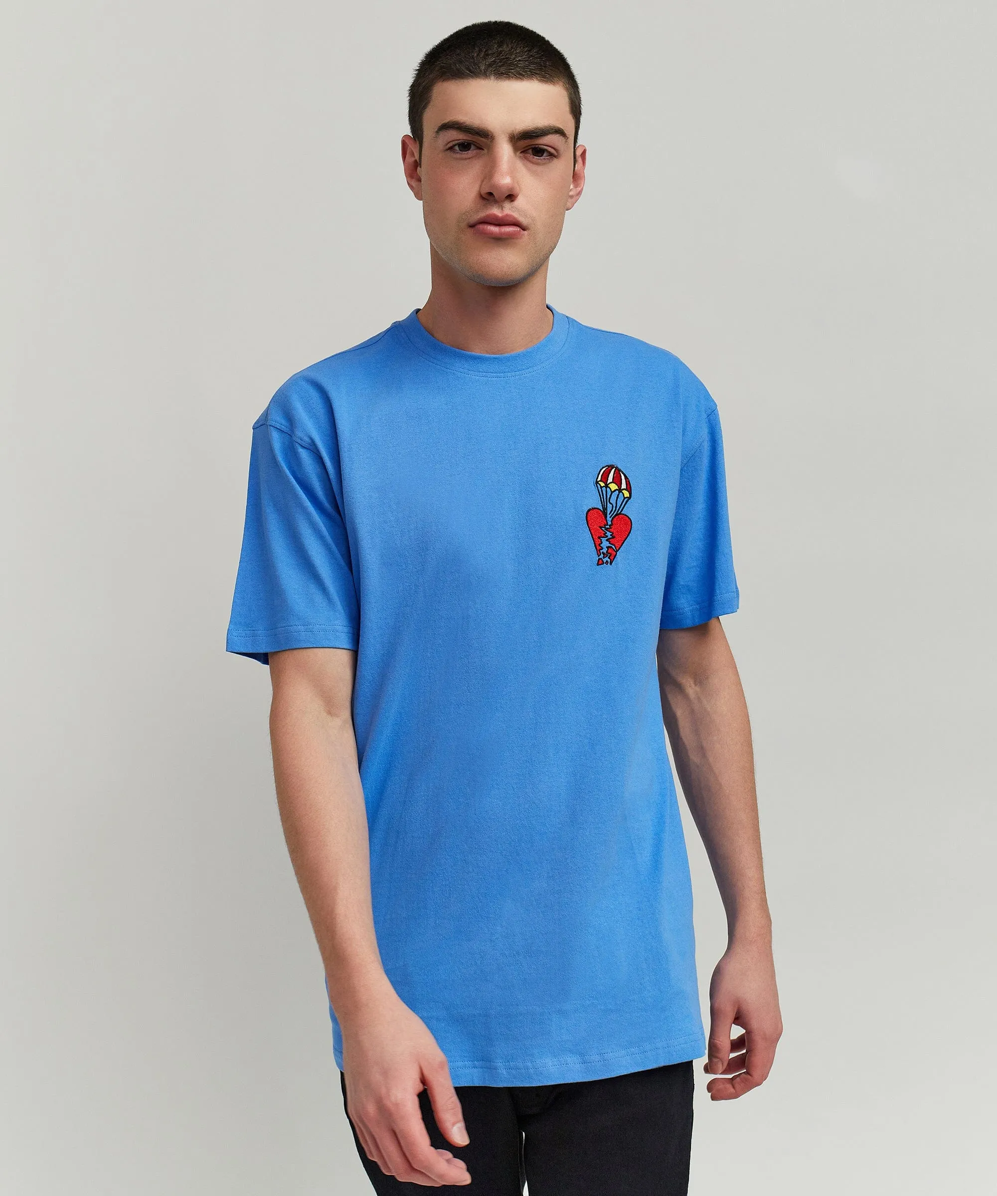 Heart Broken Short Sleeve Tee - Blue