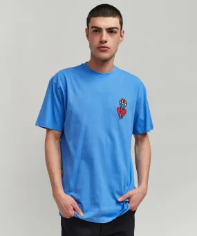 Heart Broken Short Sleeve Tee - Blue