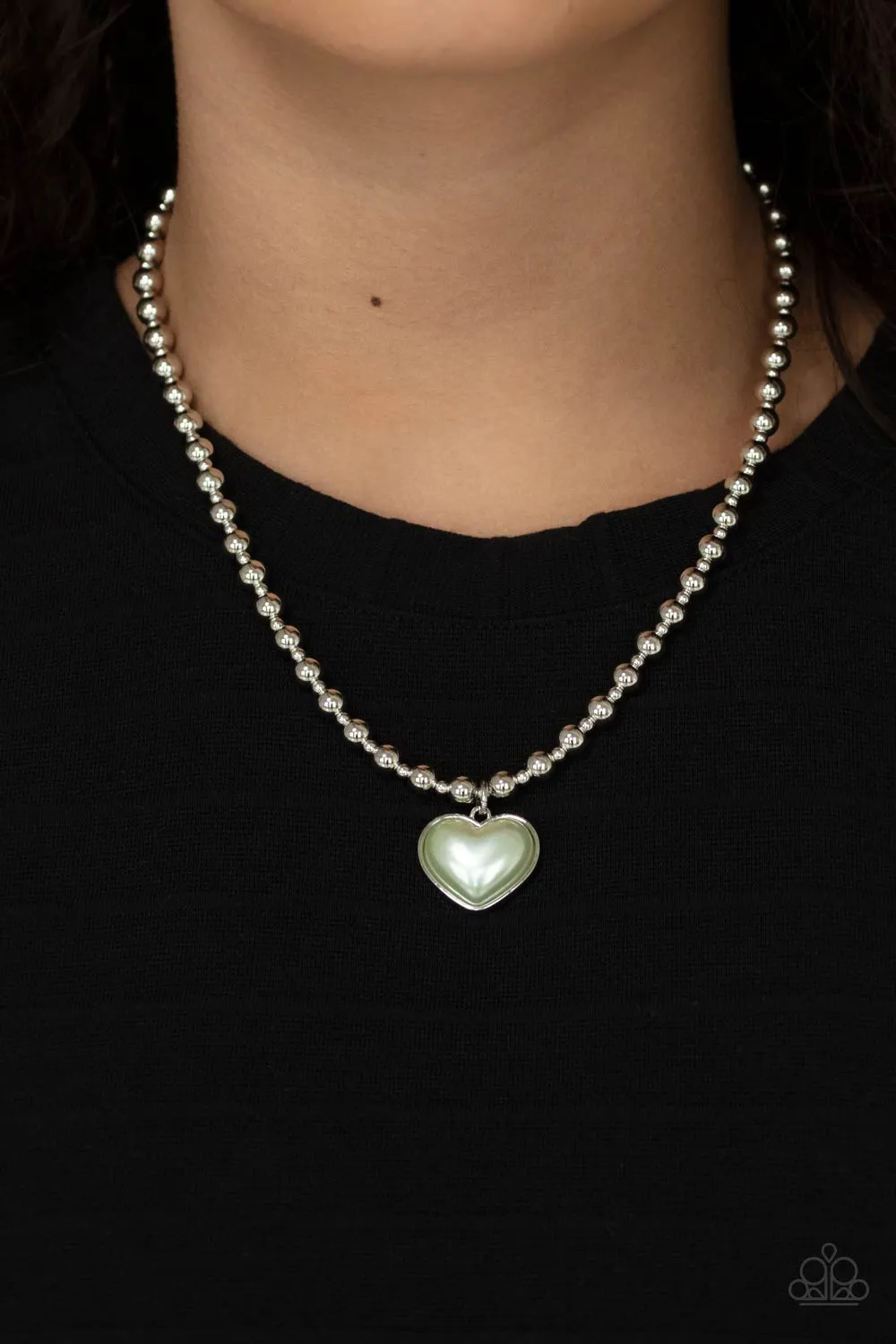 Heart Full of Fancy - Green Necklace