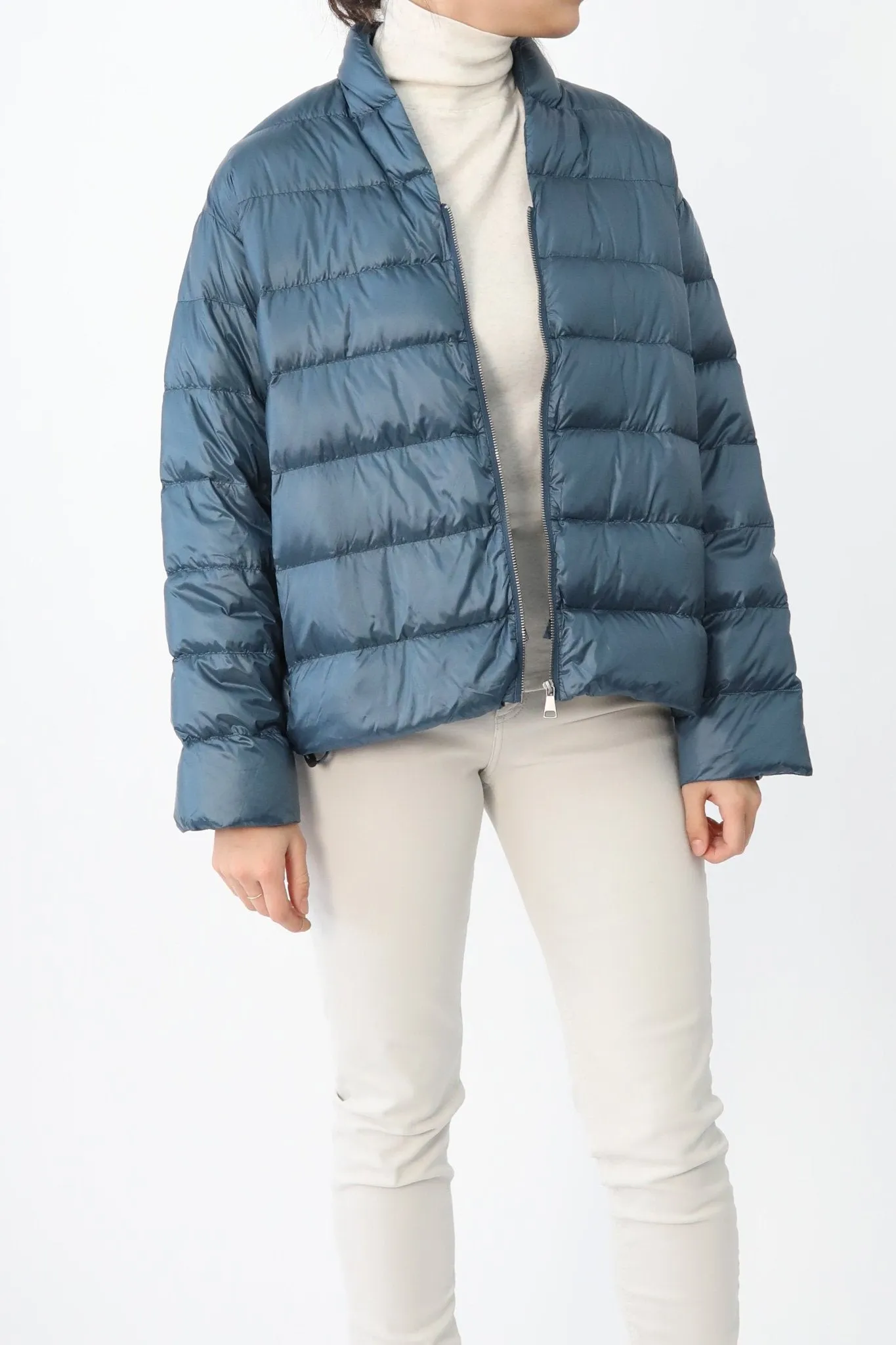 HEIDI LONG SLEEVE ZIP IN ULTRALIGHT GOOSE DOWN