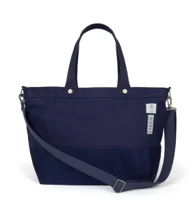 Ichizawa Hanpu for Trunk Zip Tote Bag: Navy