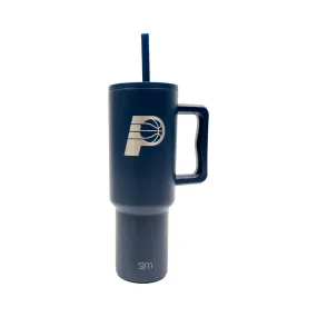 Indiana Pacers Primary Logo 40oz Trek Tumbler in Navy by Simple Modern